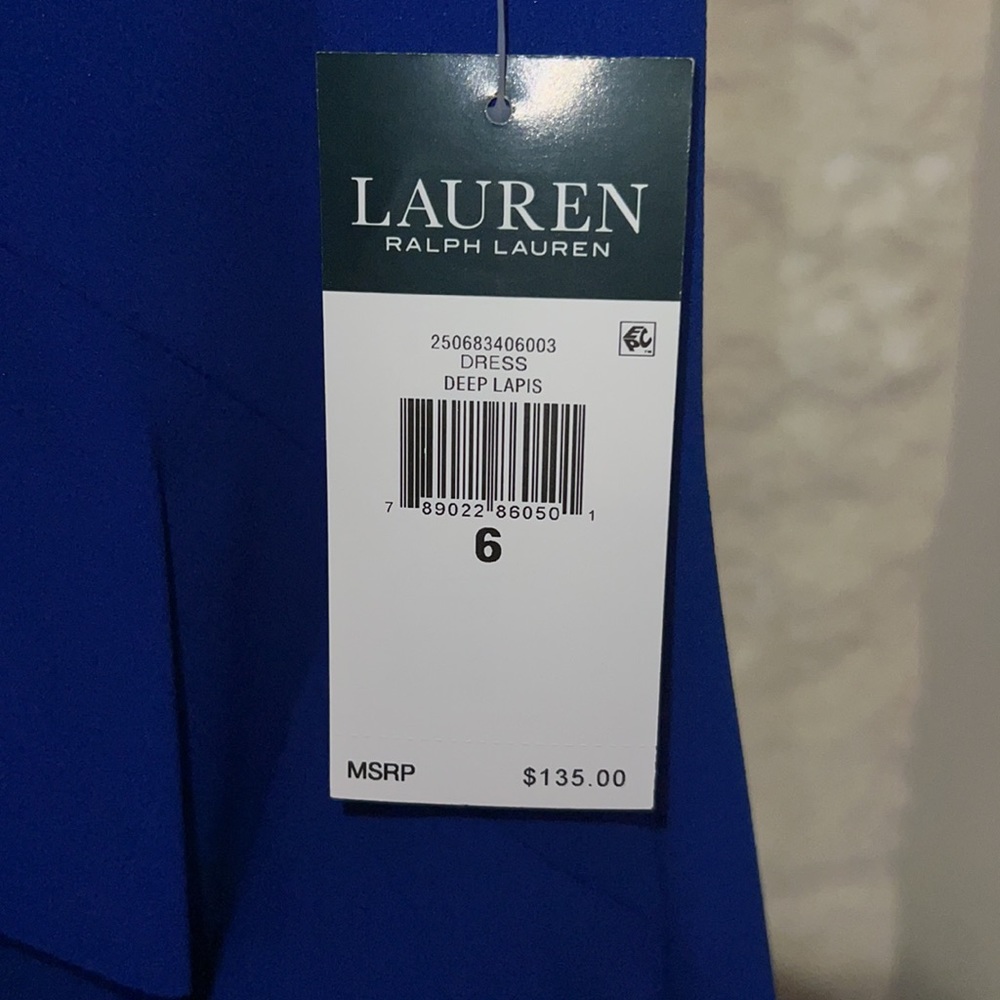 Ralph Lauren Deep Lapis Dress NWT - Picture 7 of 9